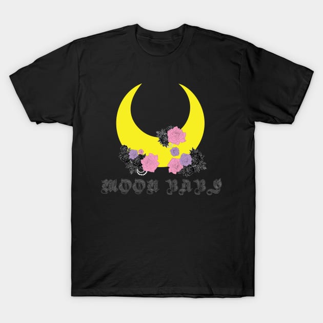 Moon Baby T-Shirt by KuroBob